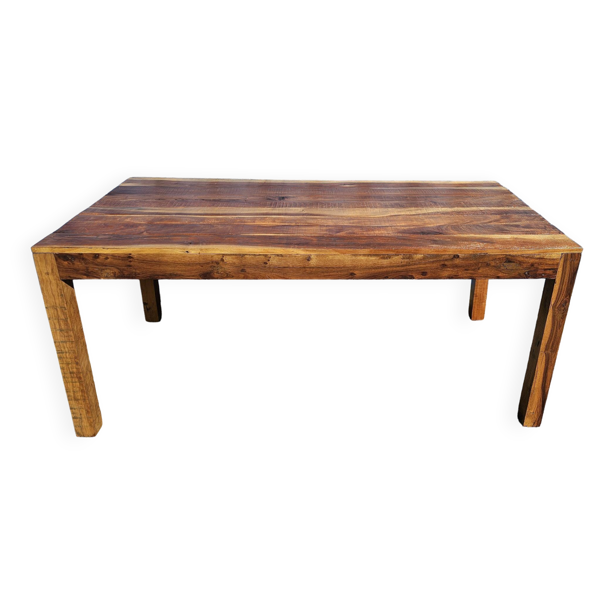 Rectangular teak dining table