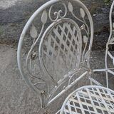 white wrought iron garden furniture