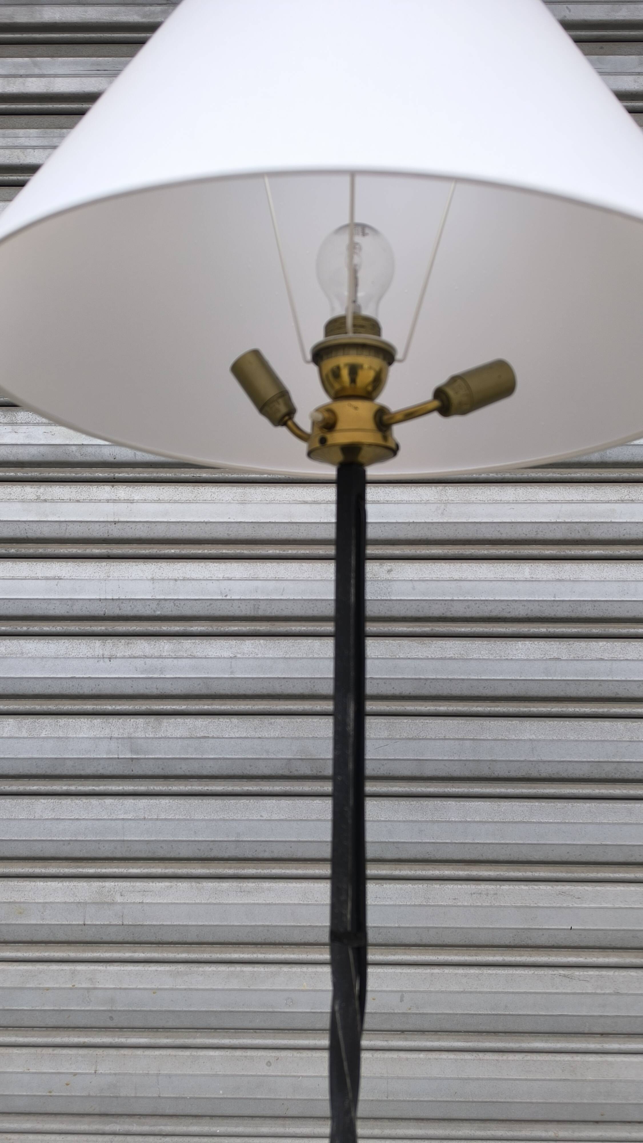 Wrought iron floor lamp 1950