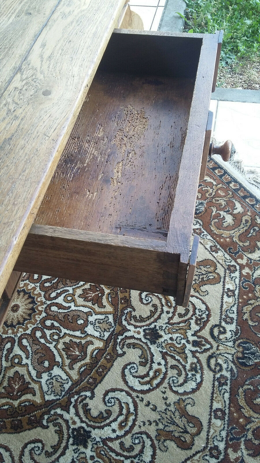 Louis XV oak table 1878