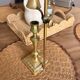 Adjustable candlestick chandelier — Delabre Art Bronze — soft