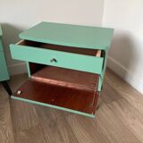 Pair of revamped 60s bedside tables