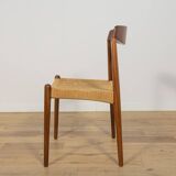 Chaise de salle à manger en teck du milieu du siècle, Danemark, années 1960