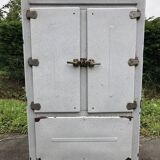 Fridge cabinet antique enamel furniture of metier