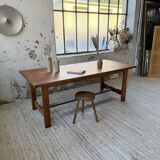 Table de ferme en chêne 2m