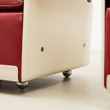 Dieter Rams Pair of Lounge Chairs + Ottoman 620 Series for Vitsoe 1962