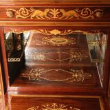 Bar cabinet in wood marquetry