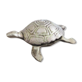 Ashtray " turtle " in brass 70s