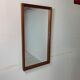 Vintage Mid-Century Scandinavian Rectangular Teak Mirror, 1950s