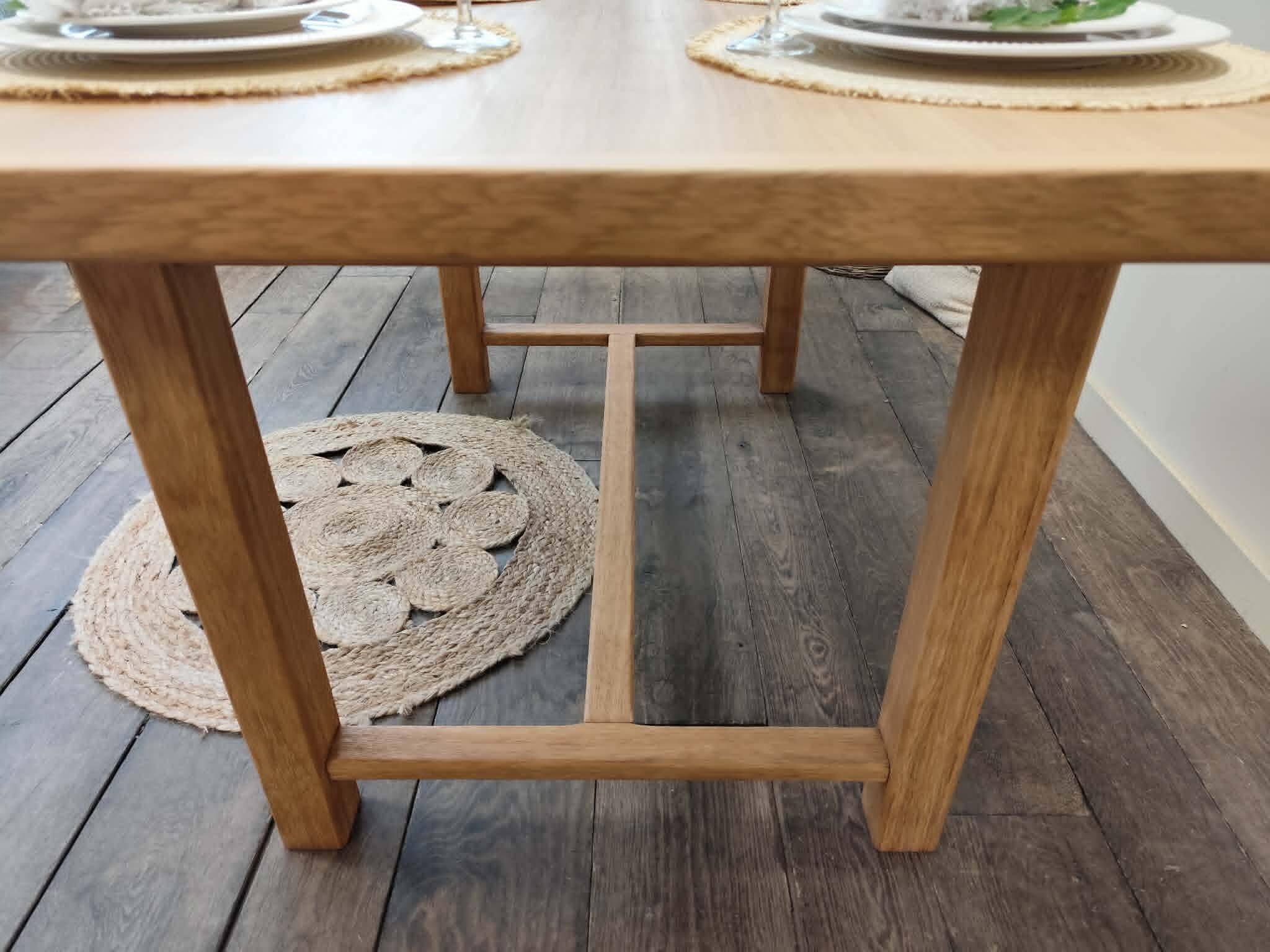 Table en chene massif avec rallonges