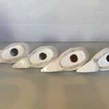 Seven dove bird candle holders