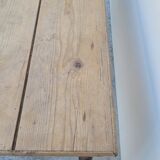 Old rustic farmhouse table 1900 in oak and fir - 1m51