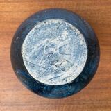 Vintage German brutalist studio pottery vase carafe by Gerhard Liebenthron, 1980.