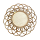 Vintage sun mirror in arched rattan, 55cm, 1960