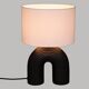 Black lamp - metal and ceramic