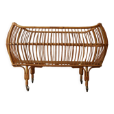 Berceau en rotin vintage