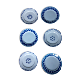 Mismatched flat plates set of 6