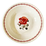 Plat avec décor de rose