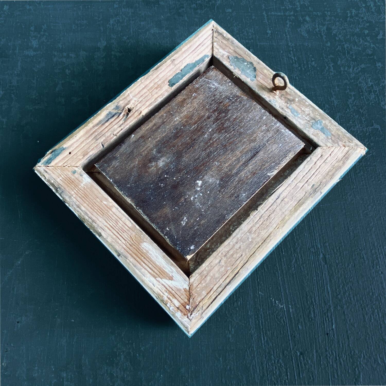 Miniature painting 1900 "Winter walk"