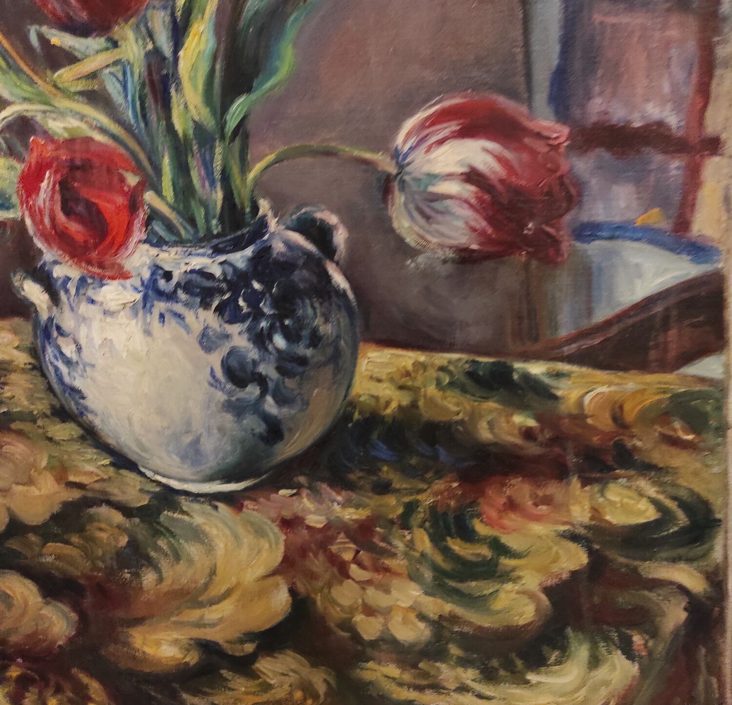 Tulip bouquet painting