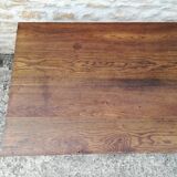 Oak farm table with two extensions