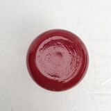 Vintage red glass vase