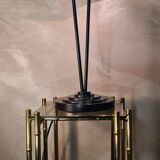 Memphis stijl milan style desk lamp, art nouveau molded glass 1970 to 80
