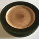 Set de 8 assiettes plates en grès 1970 St Clément bois de rondin de ferme