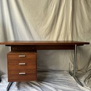 Scandinavian desk in wood and metal by Cees Braakman - Pastoe, design 1970