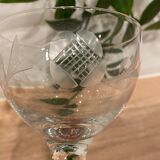 Set of 5 engraved glasses