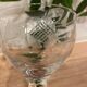 Set of 5 engraved glasses