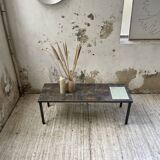 1950s slate coffee table