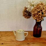 Théière jaune pastel vintage