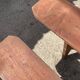 Pair of solid wood farmhouse benches 250cm for rustic farmhouse table 1950