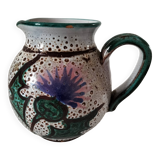 Pitcher with thistle motif by André Georges Pougues les Eaux