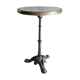 Round marble bistro table and cast iron feet