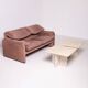 Pair of postmodern travertine coffee tables, Italy, 1980s