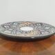 Large old couscous dish in ceramic stoneware and enamels