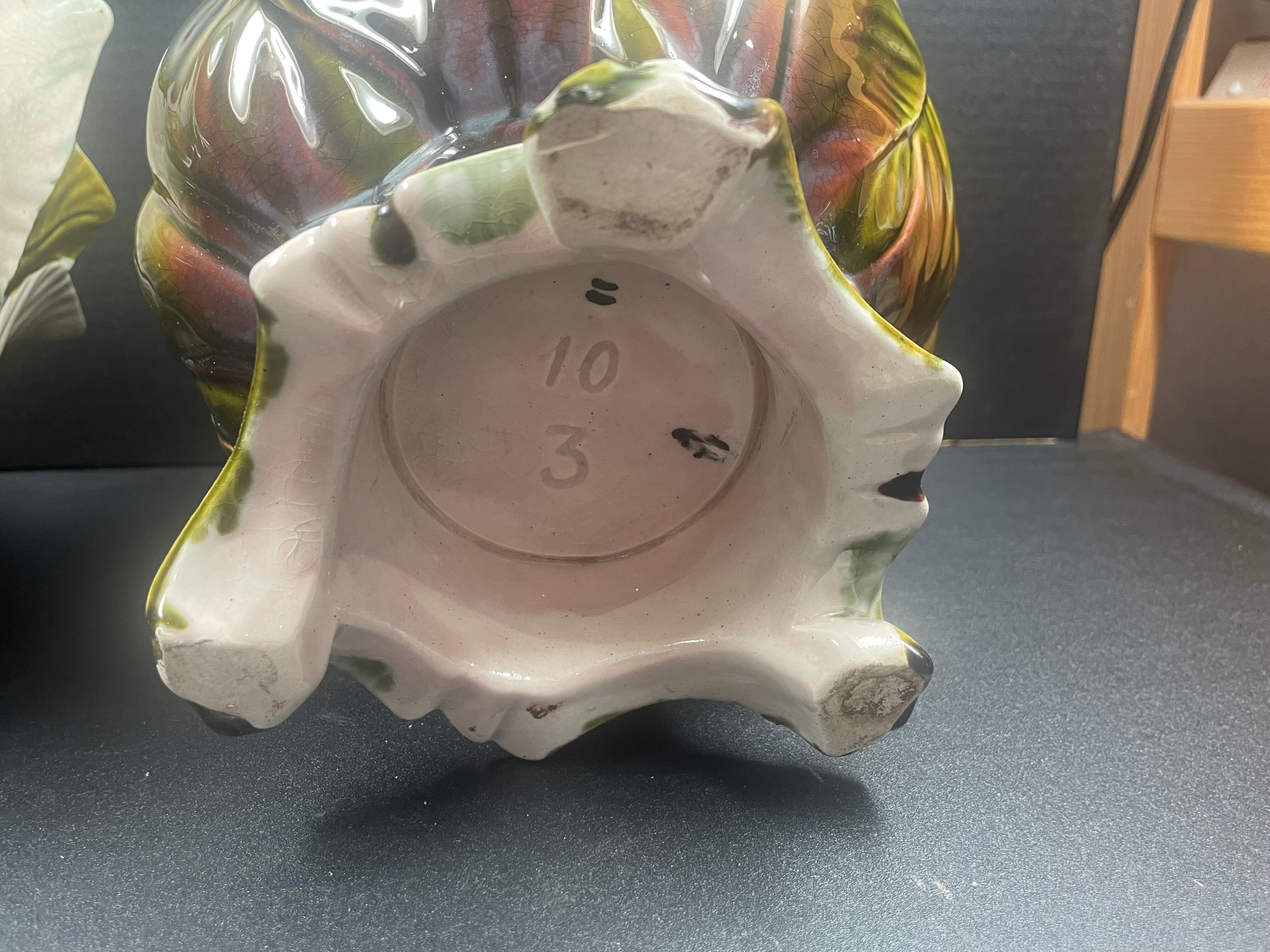 Pair of slip tripod pot covers -