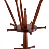 Teak coat rack