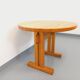 Vintage Charlotte Perriand Les Arcs round pine dining table from the 60s 70s