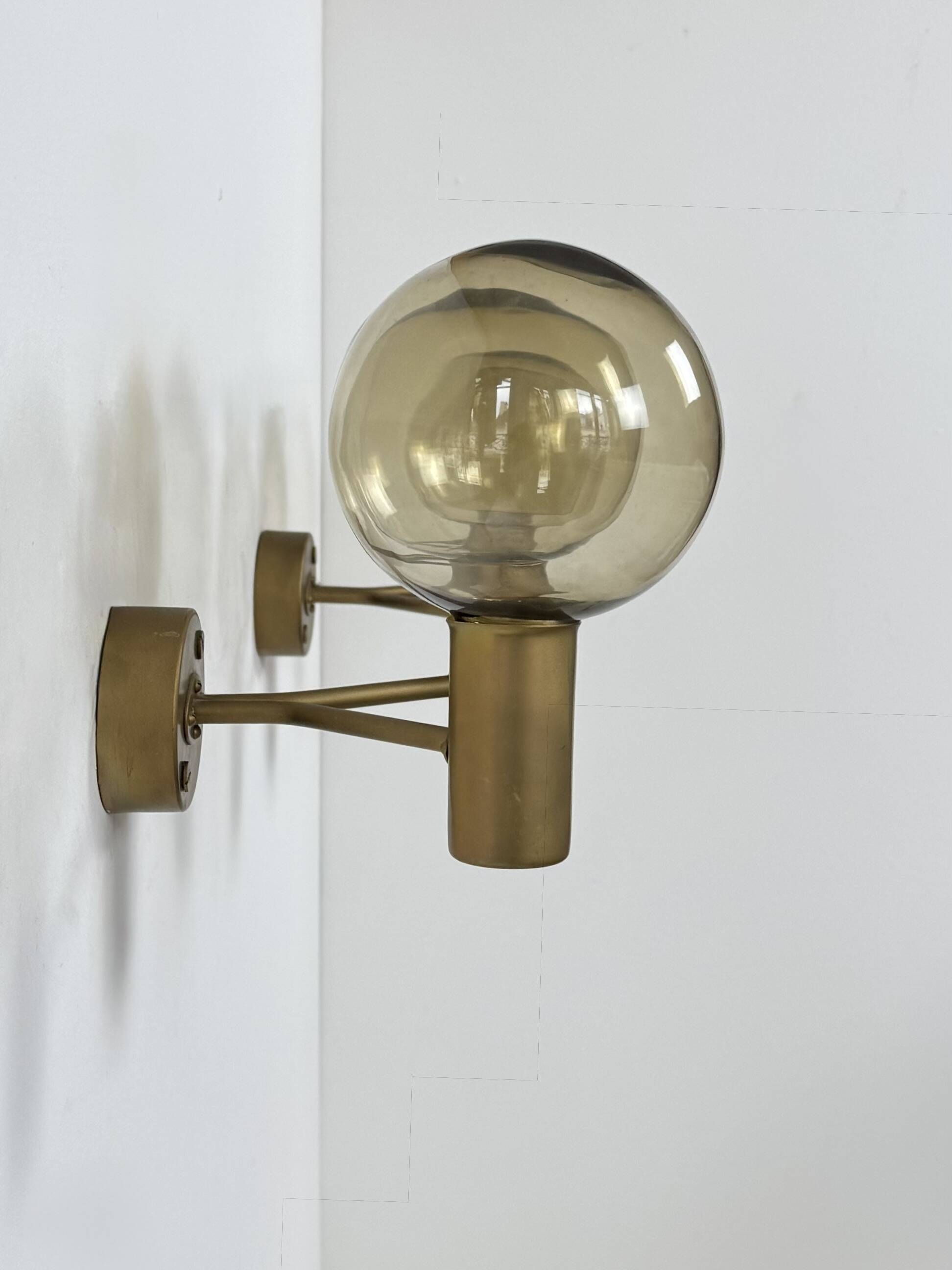 Pair of vintage double wall lights, Hans-Agne Jakobsson V 149/2 Sweden 70