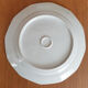 3 plats ronds en porcelaine fleurie et or