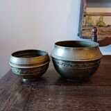 Cache pot en laiton