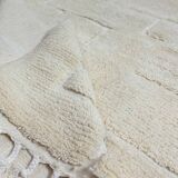 Ecru Beni Ouarain Berber Rug