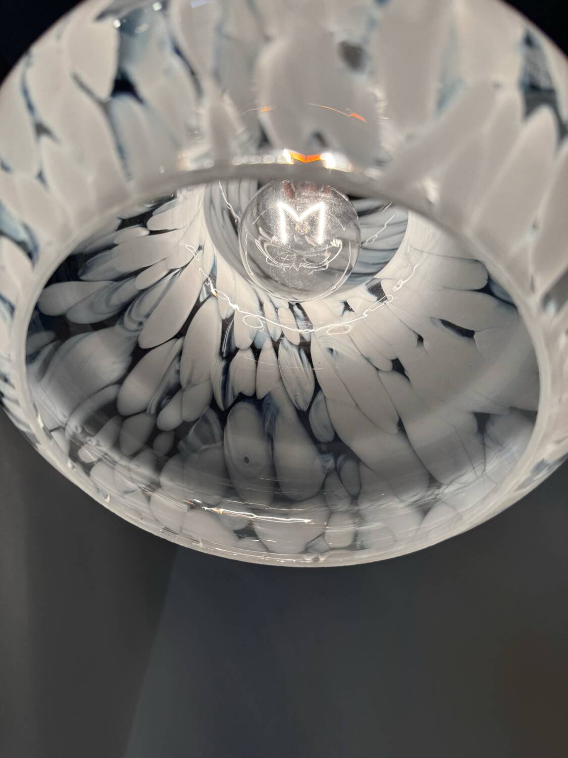 Space Age Murano glass chandelier from the 70s