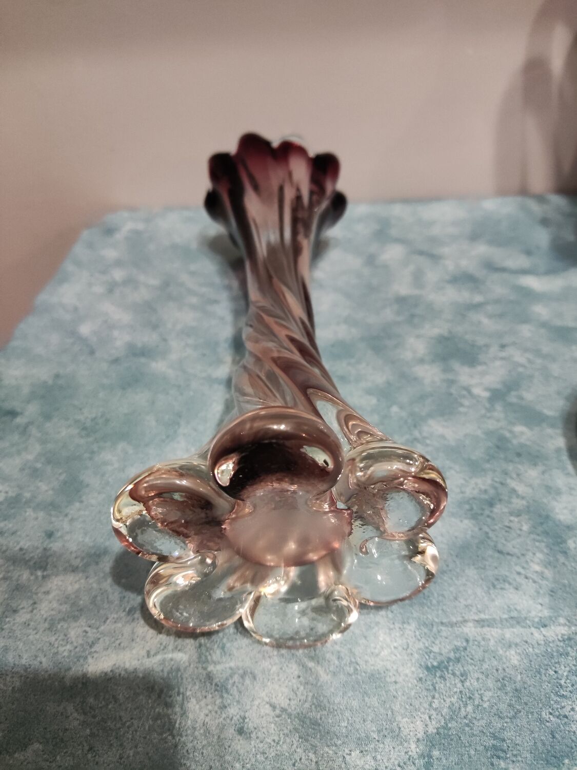 Blown glass vase called elephant's foot