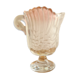 Pink swan crystal cut walther glas