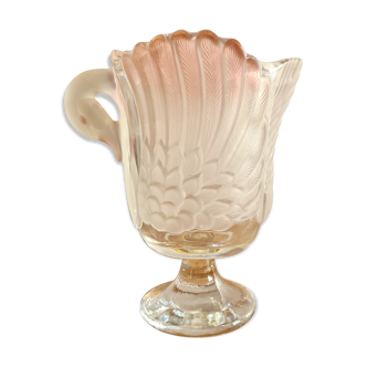 Coupe cristal cygne rose walther glas