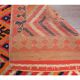 Vintage Turkish Oushak Handmade Wool Cotton Red Runner 91x368